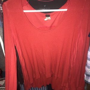 Burnt Orange Free People Sweater